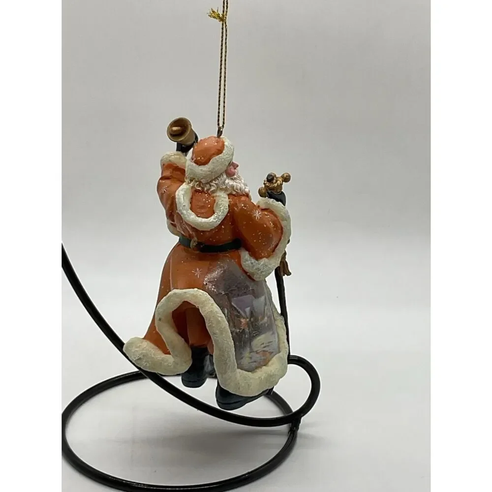 Ashton-Drake Old World Santa Jingling SleighBells Thomas Kinkade Ornament